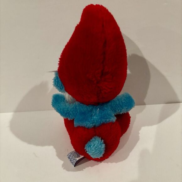 Smurfs Papa Smurf Plush 1983 Peyo Wallace Berrie Vintage Small 7 Inch Tall 80s - Picture 3 of 6
